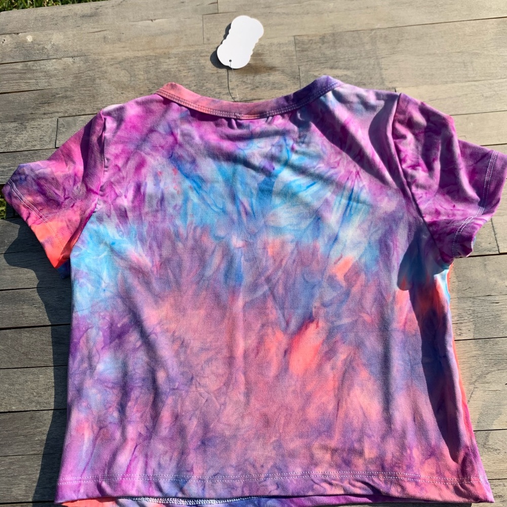 Neon Tie-dye crop top - Picture 4 of 7